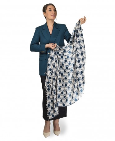 Палантин Женский W40-POINTS/BLEU